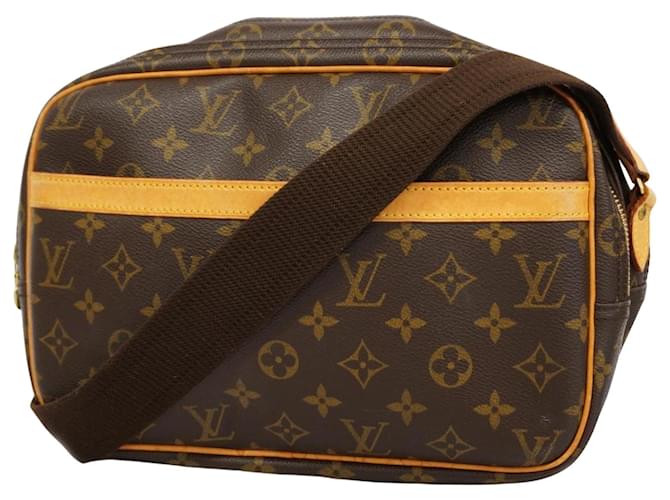 Louis Vuitton Reporter PM Marrone Tela  ref.1374578