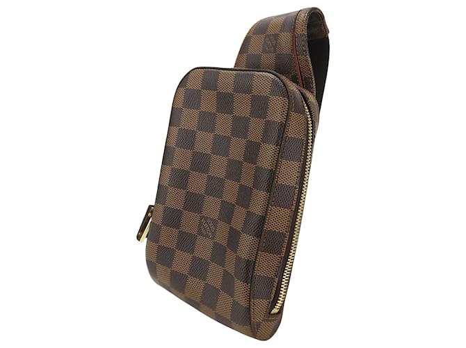 Louis Vuitton Geronimos Marrone Tela  ref.1374621