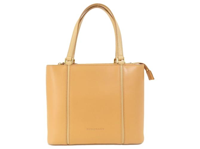 BURBERRY Cuir Beige  ref.1374622