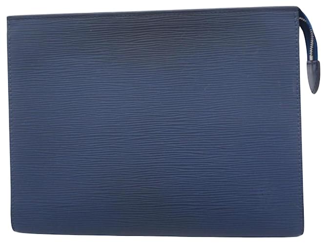 Louis Vuitton Poche Toilette Blue Leather  ref.1374670