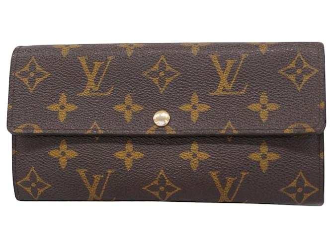 Louis Vuitton Sarah Marrone Tela  ref.1374681