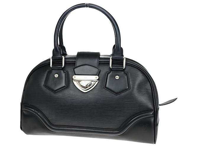 Louis Vuitton Bowling Preto Couro  ref.1374686