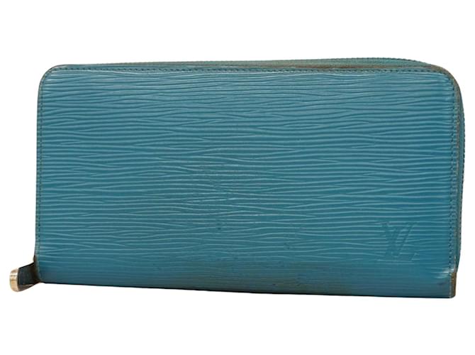 Louis Vuitton Zippy Blue Leather  ref.1374695