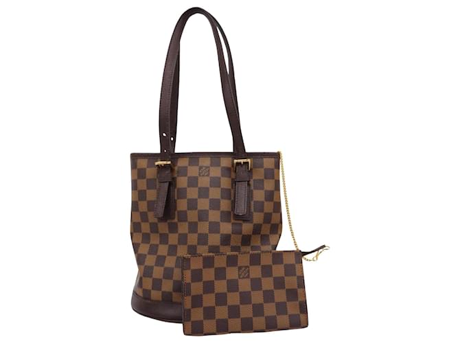 Louis Vuitton Bucket Brown Cloth  ref.1374759