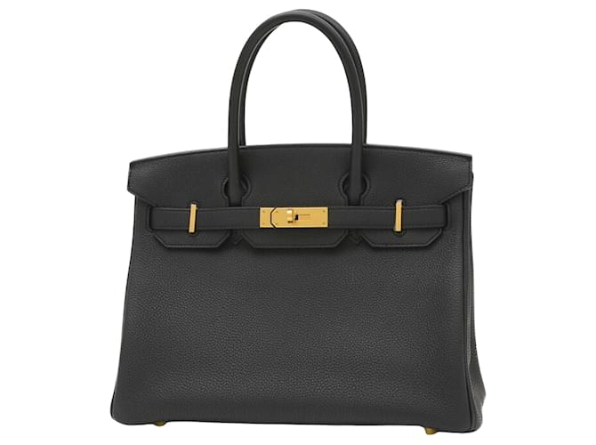 Hermès Birkin 30 Preto Couro  ref.1374779