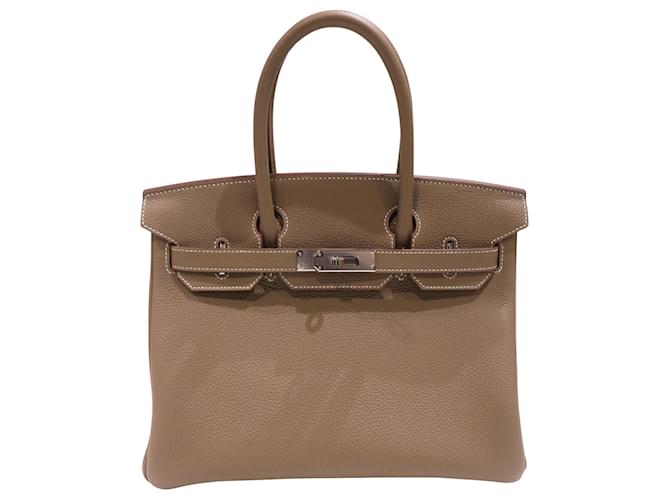 Hermès Birkin 30 Grey Leather  ref.1374821