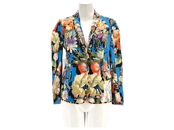 Dries Van Noten Jacken T.FR 38 Viskose Blau