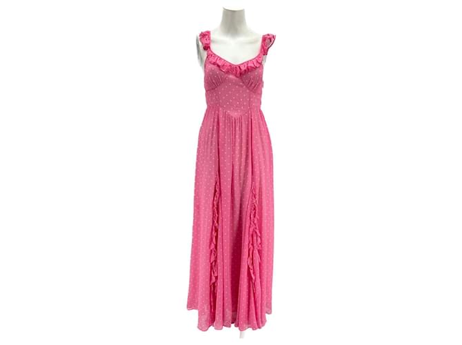 Autre Marque LOVE SHACK FANCY  Dresses T.US 2 Viscose Pink  ref.1374867