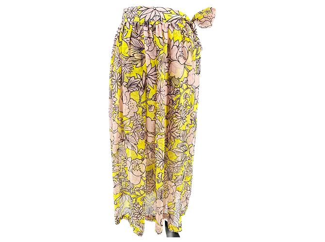 MSGM Röcke T.International S Polyester Gelb 