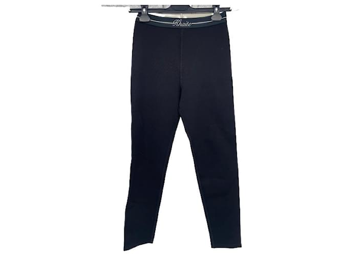 KHAITE Pantalon T.International S Viscose Noir  ref.1374900