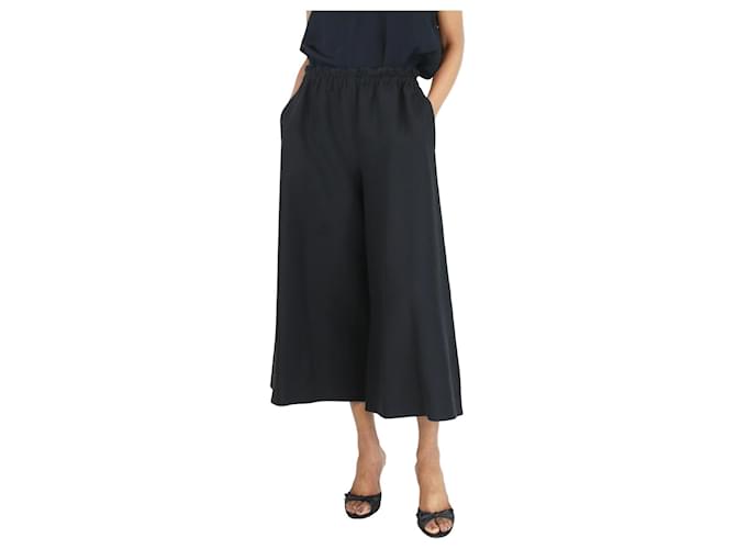 Gucci Black wide-leg wool-blend culottes - size UK 8  ref.1374941