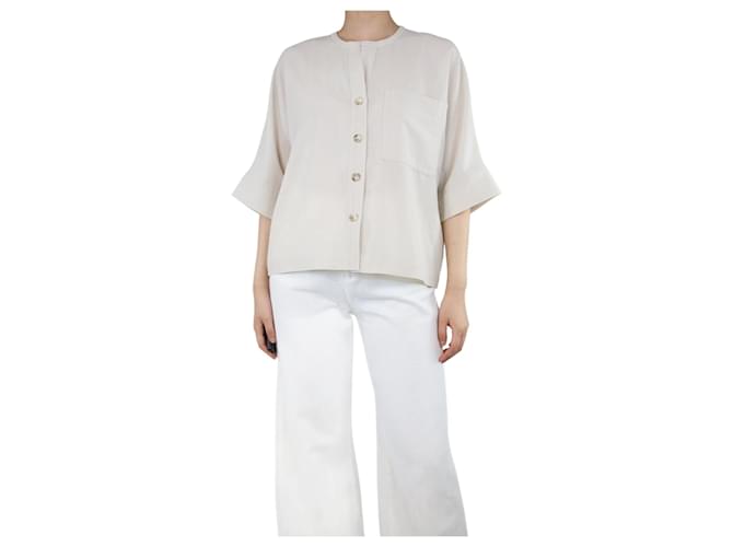 Autre Marque Neutral relaxed-fit shirt - size XS Polyester  ref.1374949