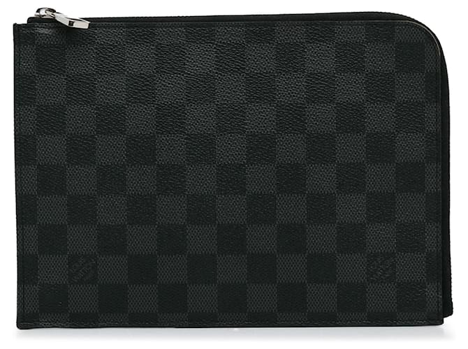 Louis Vuitton Black Damier Graphite Pochette Jour PM Cloth  ref.1375047