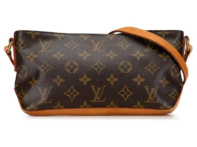 Louis Vuitton Brown Monogram Trotteur Leather Cloth  ref.1375055