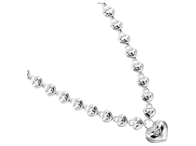 Collier Tiffany & Co Heart Lock Collier en métal en excellent état  ref.1375093