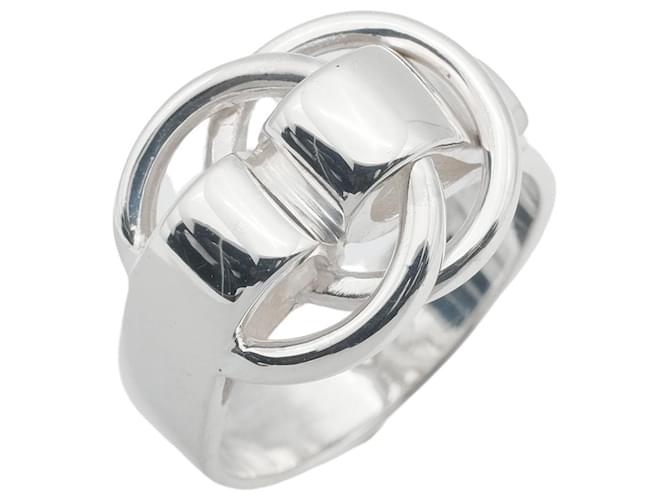 Ring Hermès Anello Hermes Deux Anneaux Anello in metallo in condizioni eccellenti  ref.1375096