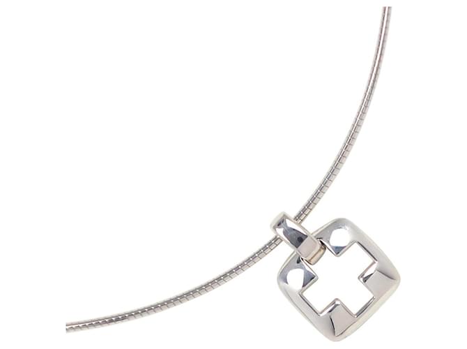 Tiffany & Co Cutout Cross Pendant Necklace Metal Necklace in Excellent condition  ref.1375129