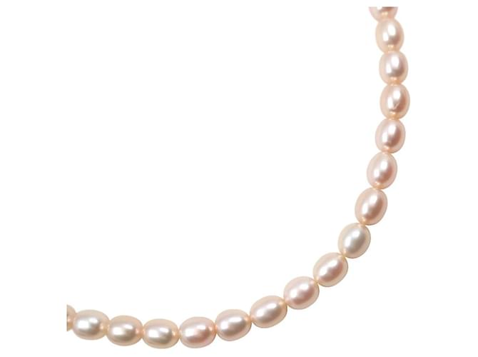 & Other Stories LuxUness Classic Pearl Necklace Colar de material natural em bom estado  ref.1375132