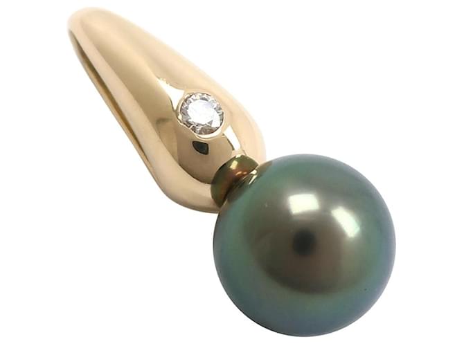 & Other Stories [LuxUness] 18k Gold Pearl Pendant Metal Pendant in Good condition  ref.1375136