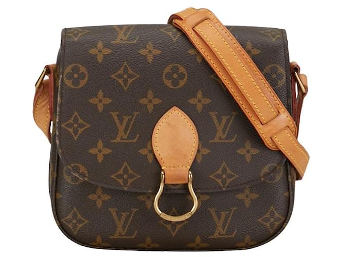 Louis Vuitton Saint Cloud MM Bolsa de ombro de lona M51243 em bom estado  ref.1375139