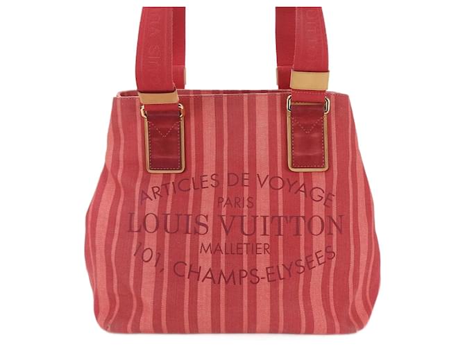 Louis Vuitton Nilpferd Rot Leinwand  ref.1375153