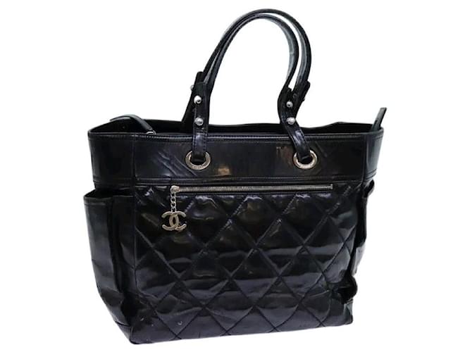 Trendy CC Chanel Paris Biarritz Black Leather  ref.1375189