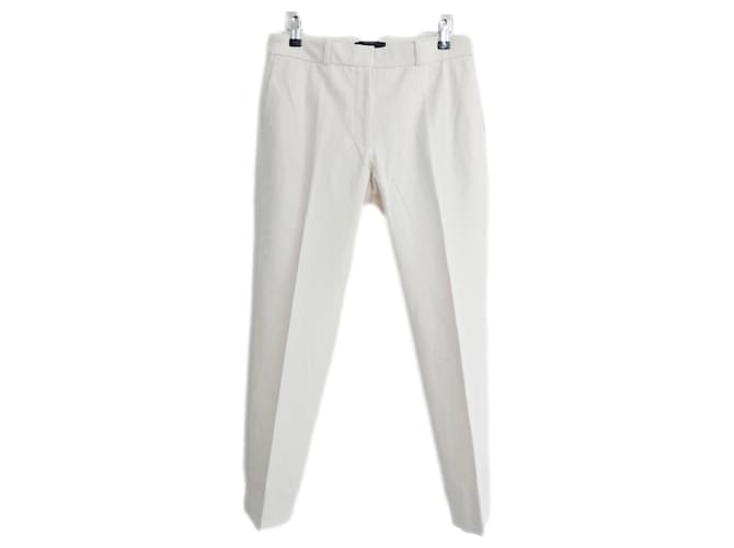 Joseph Bing Court-Pant Stretch Toile trousers Straw Cotton Elastane  ref.1375195