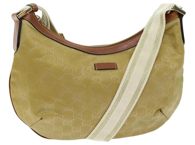 GUCCI GG Canvas Shoulder Bag Beige 181092 Auth 73892  ref.1375235