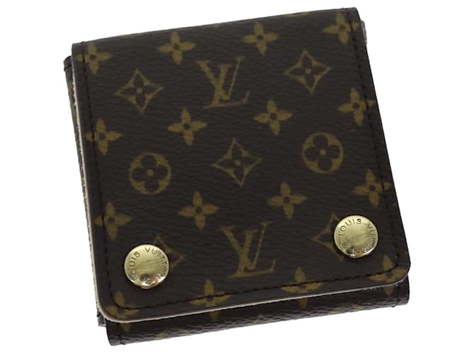 LOUIS VUITTON Monogramm Schmucketui Schmuckschatulle LV Auth am6201 Leinwand  ref.1375238