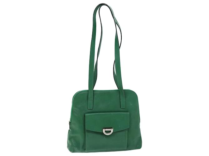 Céline CELINE Shoulder Bag Leather Green Auth 74192  ref.1375260