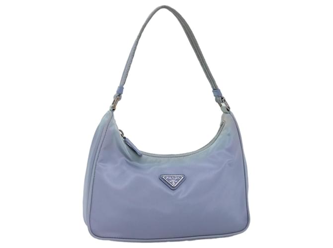 PRADA Hand Bag Nylon Blue Auth ar11814B  ref.1375263