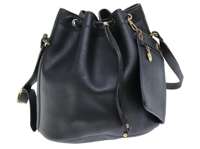 Christian Dior Borsa a tracolla in tela a nido d'ape in pelle PVC nera Auth am6207 Nero  ref.1375275