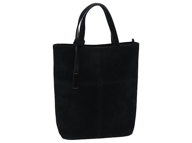 Bolsa de mão GUCCI camurça preta 000 2113 0553 Autenticação 73731 Preto Suécia  ref.1375312