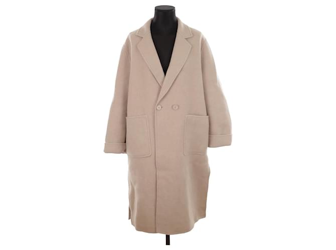 Claudie Pierlot Manteau en laine Beige  ref.1375357