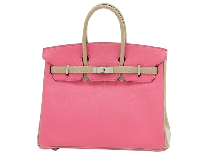Hermès Birkin 25 Pink Leder  ref.1375430