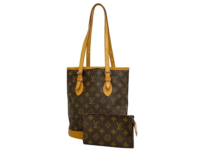 Louis Vuitton Bucket PM Brown Cloth  ref.1375447