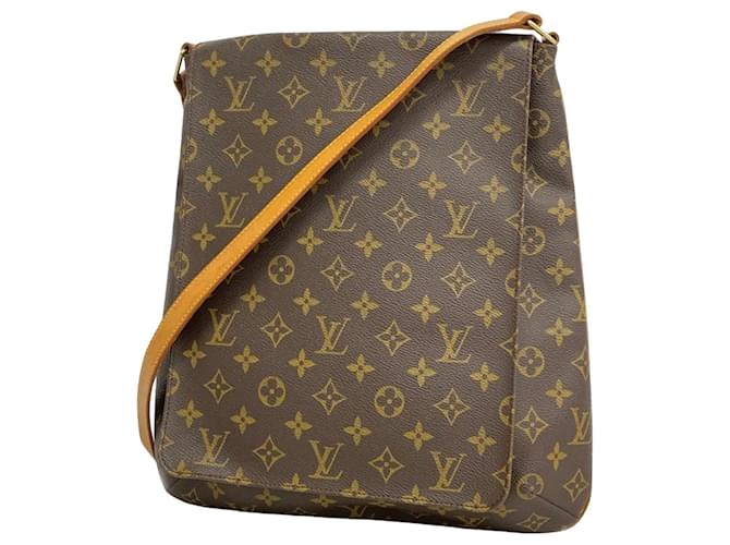 Louis Vuitton Musette Marrom Lona  ref.1375452