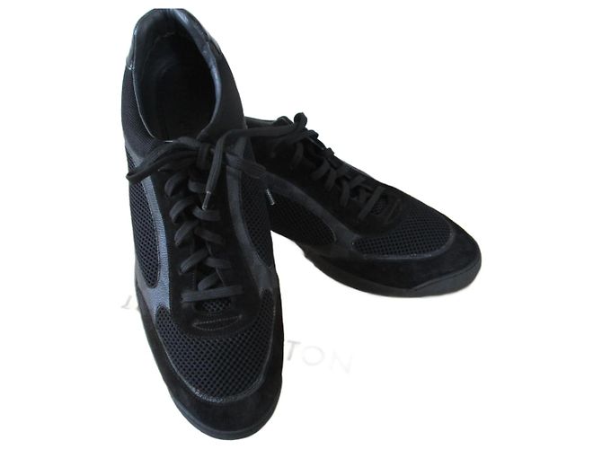 Louis Vuitton Sneakers in multiple materials, UK12. Black