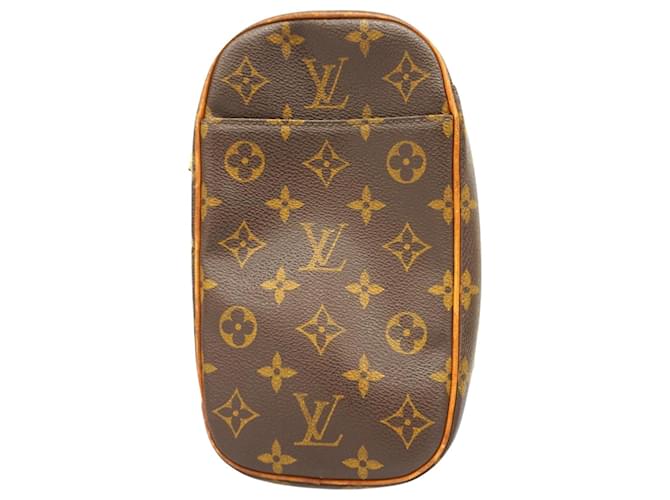 Louis Vuitton Pochette gange Brown Cloth  ref.1375529