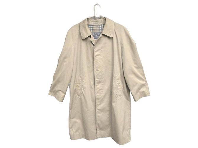 Burberry Raincoat Beige Cotton Polyester
