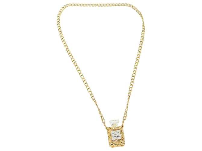 Timeless Chanel Número 5 Dourado Metal  ref.1375615