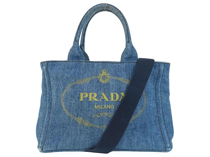 Prada Canapa Marineblau John  ref.1375618