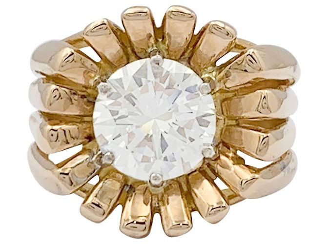 inconnue Bague solitaire diamant.