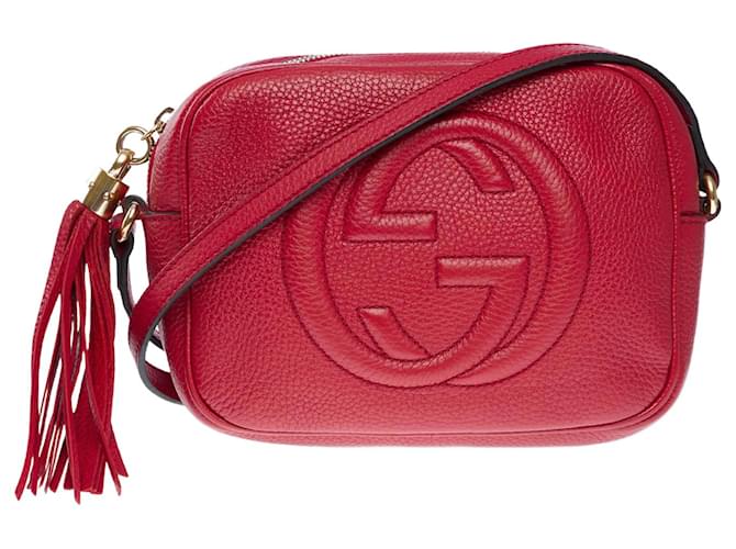 Bolso GUCCI Soho en Cuero Rojo - 101895 Roja  ref.1375657