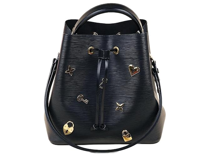 Louis Vuitton NéoNoé LoveLock Bag Black Leather  ref.1375708