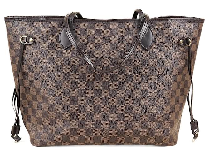 Louis Vuitton Neverfull MM Tote Bag Brown Leather  ref.1375713