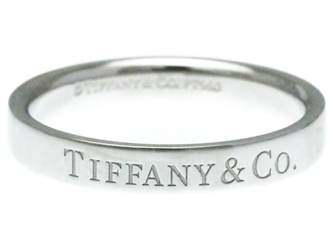 Tiffany & Co Banda plana Prata Platina  ref.1375754