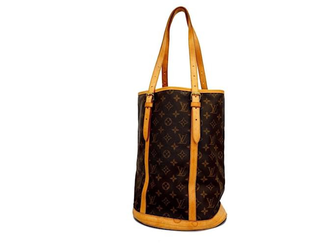 Louis Vuitton Bucket Brown Cloth  ref.1375760