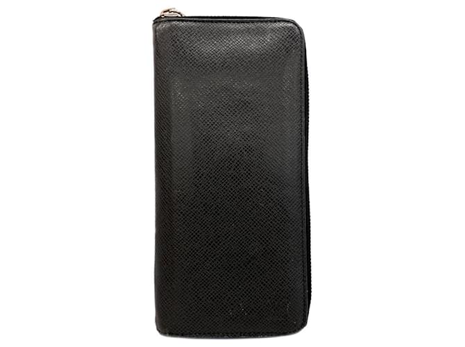 Louis Vuitton Zippy Wallet Vertical Black Leather  ref.1375788