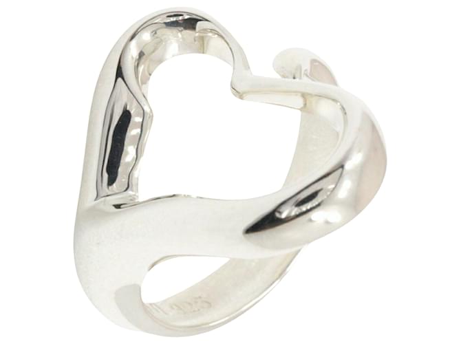 Tiffany & Co Open Heart Silvery Silver  ref.1375793